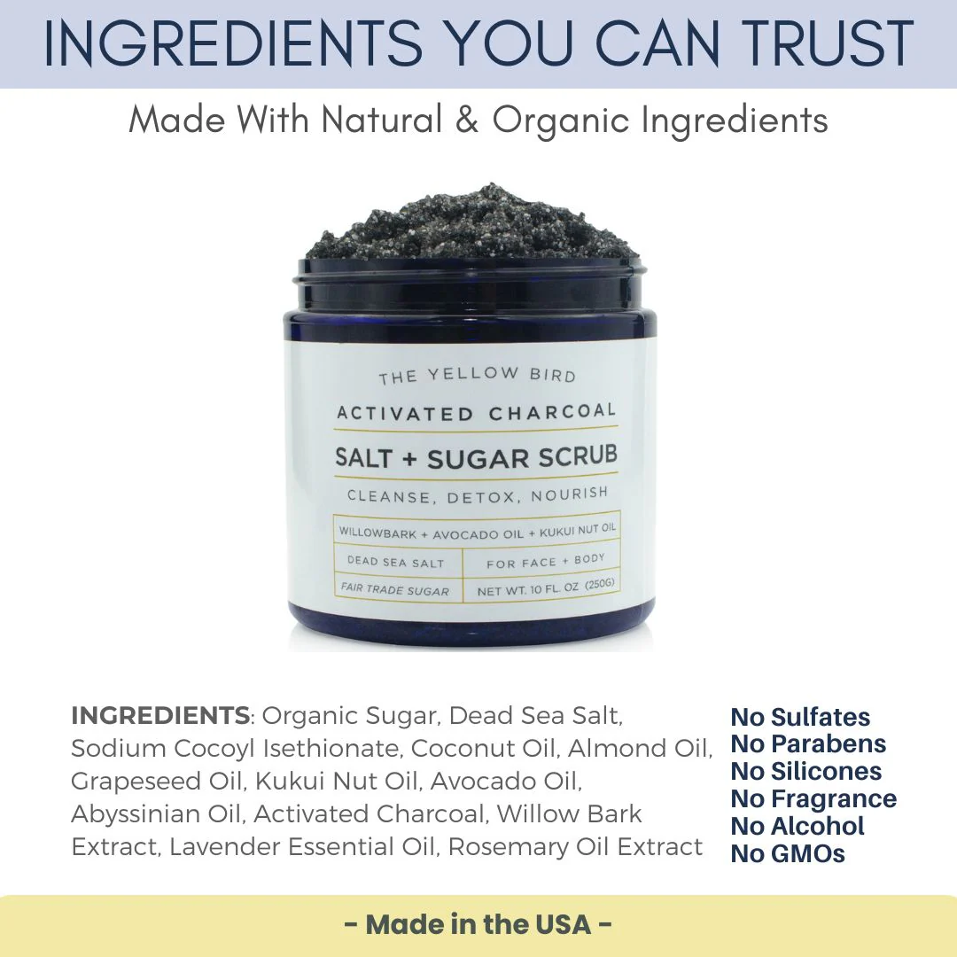 Charcoal Salt & Sugar Scrub - Image 5