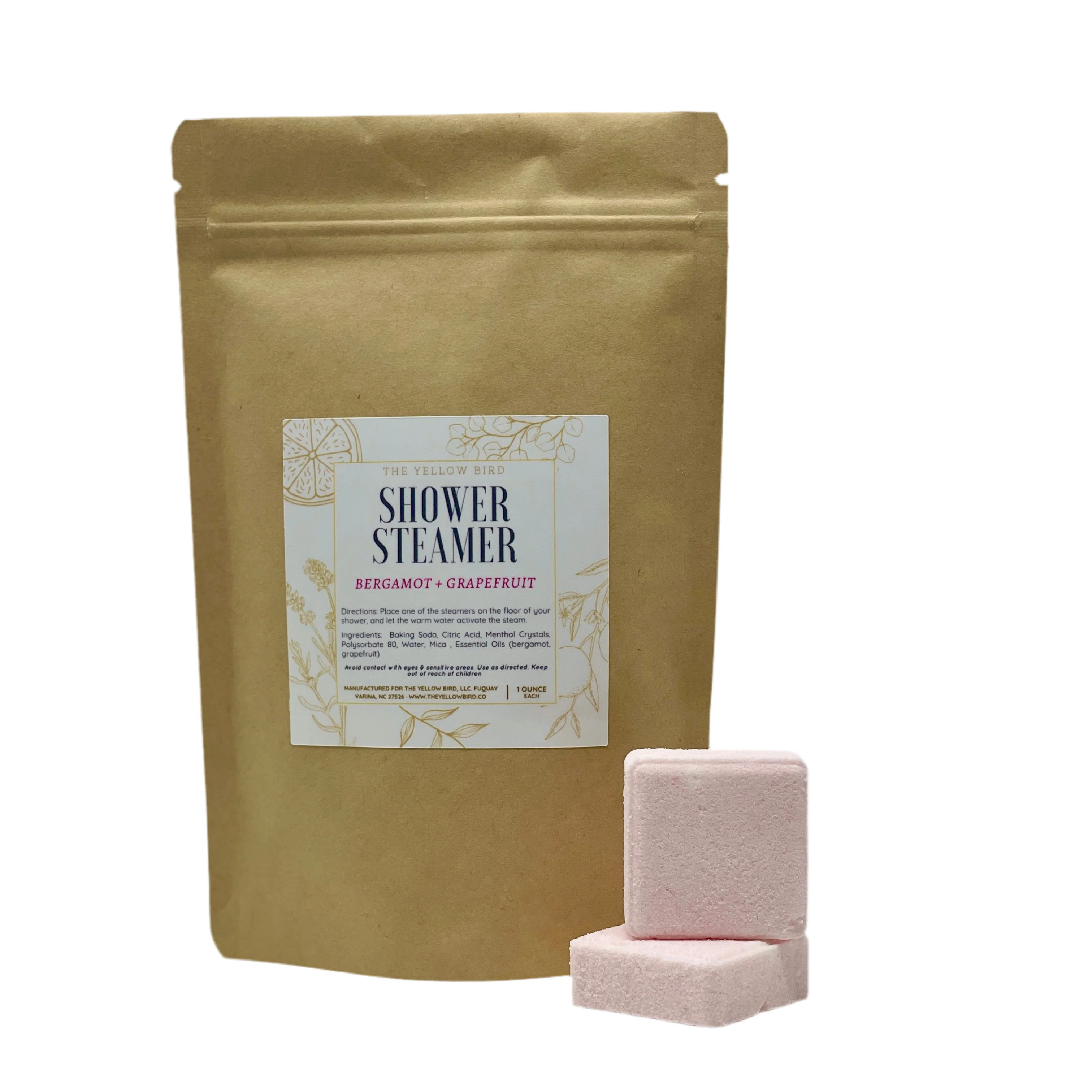 Bergamot Grapefruit Menthol Shower Steamer - Image 4