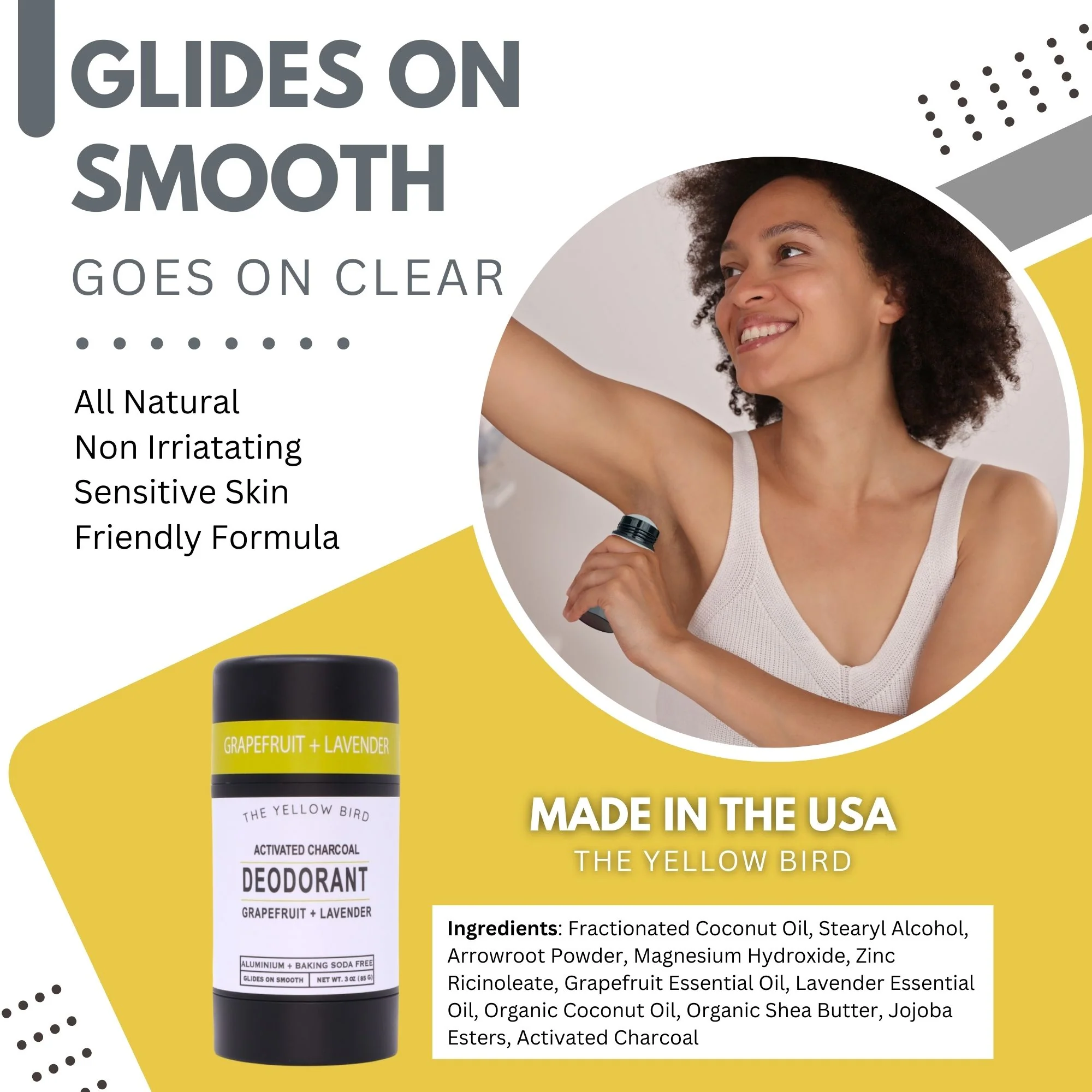 Natural Grapefruit Lavender Deodorant - Image 4