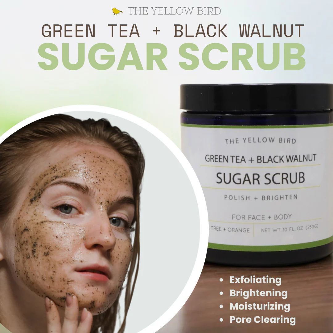 Green Tea + Black Walnut Scrub - Image 3