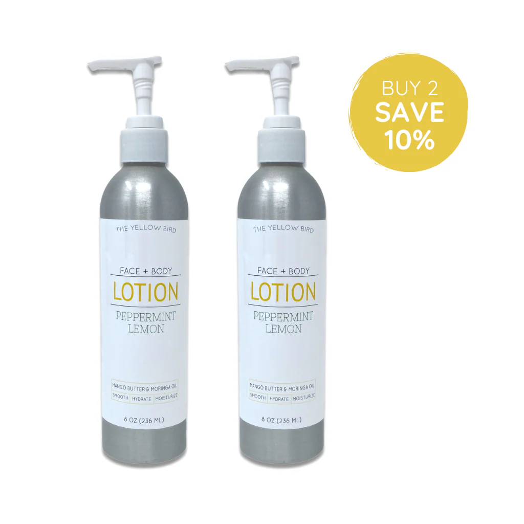 Peppermint Lemon Face & Body Lotion - Image 3